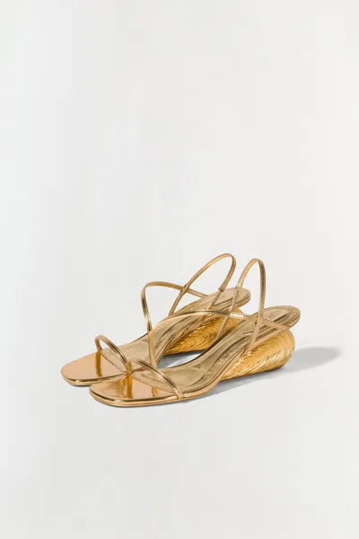 Simkhai Bridget Oyster Shell Wedge Sandal