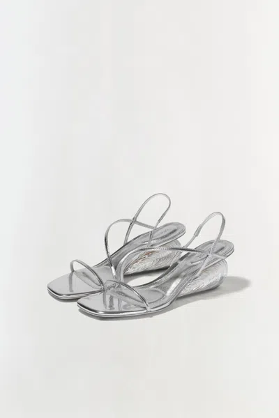 Simkhai Women's Bridget Shell Wedge Sandal In Silver