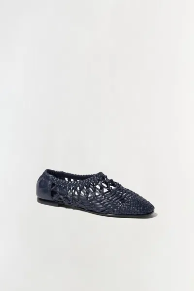 Simkhai Women's Eden Open Weave Flat In Midnight