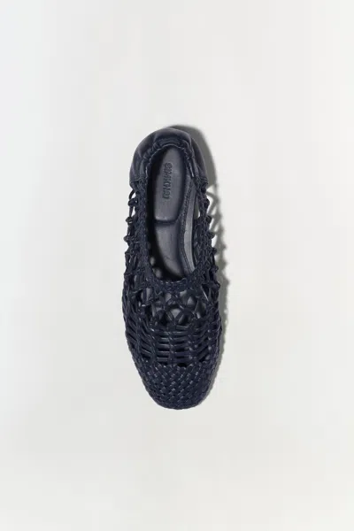 Simkhai Women's Eden Open Weave Flat In Midnight