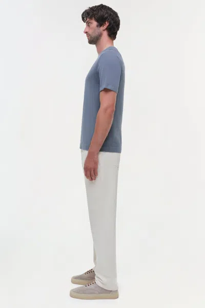 Simkhai Men's Kellyn Knit Crewneck In Steel
