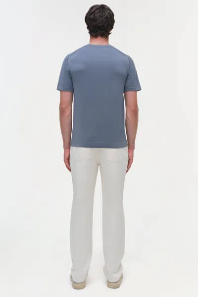 Simkhai Men's Kellyn Knit Crewneck In Steel