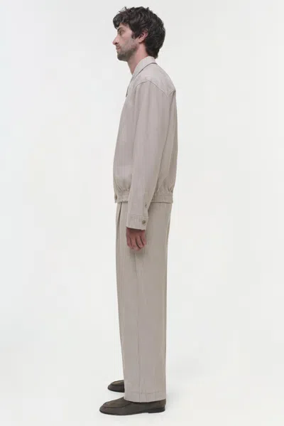 Simkhai Men's Archibald Shirt Jacket In Natural Linen