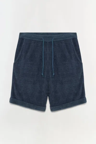 Simkhai Men's Warrin Terry Knit Shorts In Steel