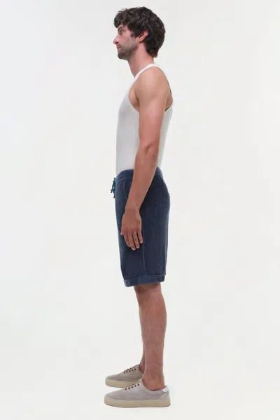 Simkhai Men's Warrin Terry Knit Shorts In Steel