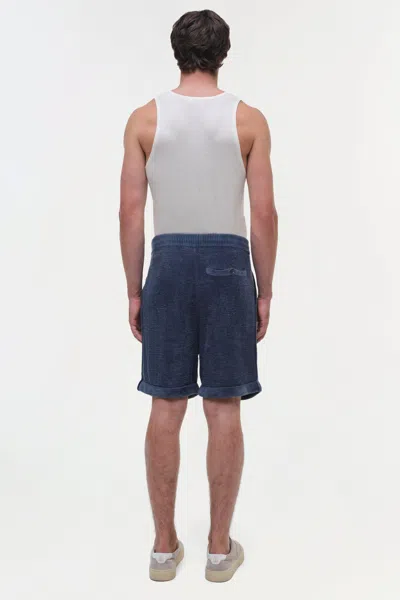 Simkhai Men's Warrin Terry Knit Shorts In Steel