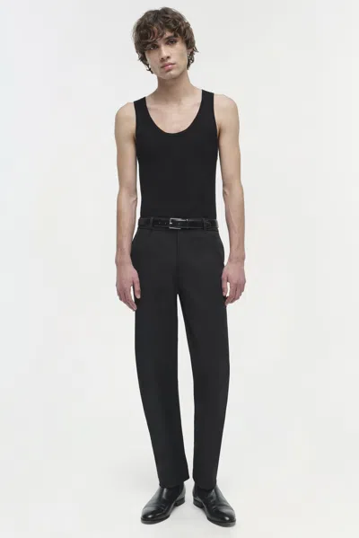 Simkhai Men's Idris Silk Linen Tank Top In Black