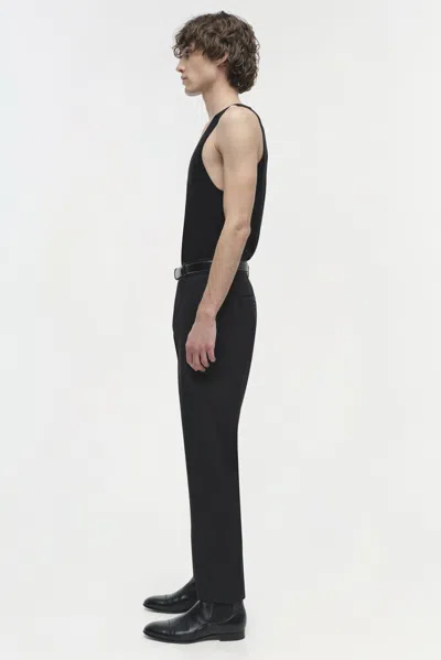 Simkhai Men's Idris Silk Linen Tank Top In Black