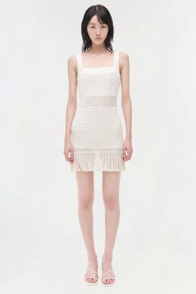 Simkhai Women's Lyria Knit Mini Dress In Ivory