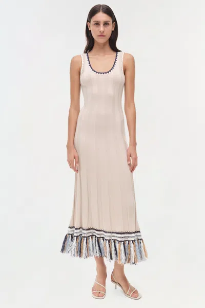 Simkhai Women's Julianna Knit Midi Dress In Sand/multi