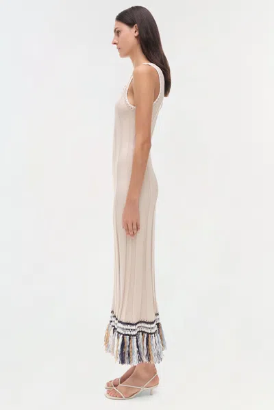 Simkhai Women's Julianna Knit Midi Dress In Sand/multi