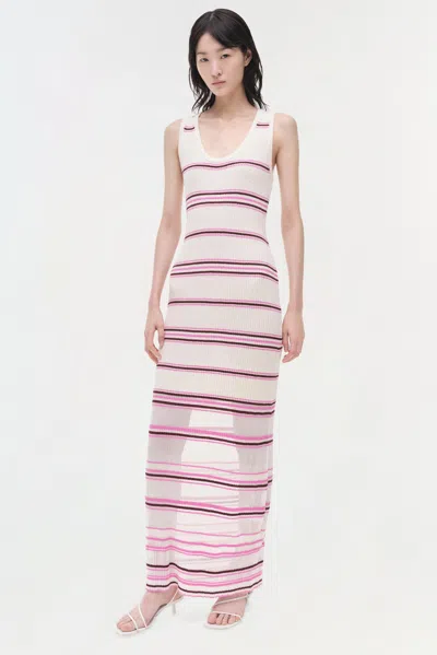 Simkhai Women's Mariana Knit Maxi Dress In Sangria Multi