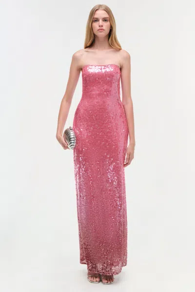 Simkhai Leilani Strapless Sequin Column Gown