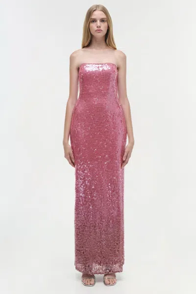 Simkhai Leilani Strapless Sequin Column Gown