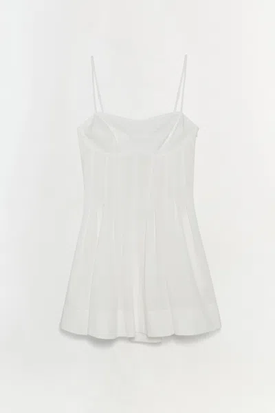 Simkhai Women's Kitt Cotton Mini Dress In White