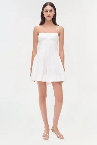 Simkhai Women's Kitt Cotton Mini Dress In White