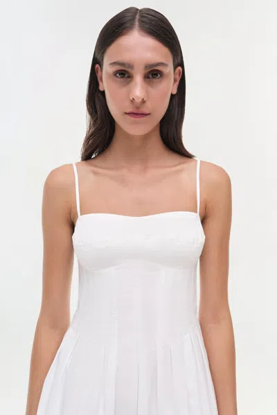 Simkhai Women's Kitt Cotton Mini Dress In White