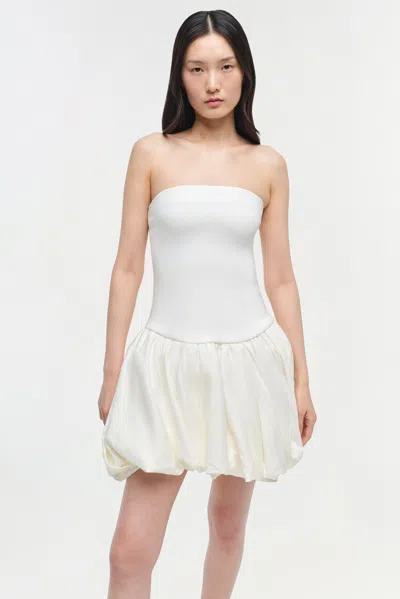 Simkhai Womens Sand Pollie Balloon Linen-blend Mini Dress