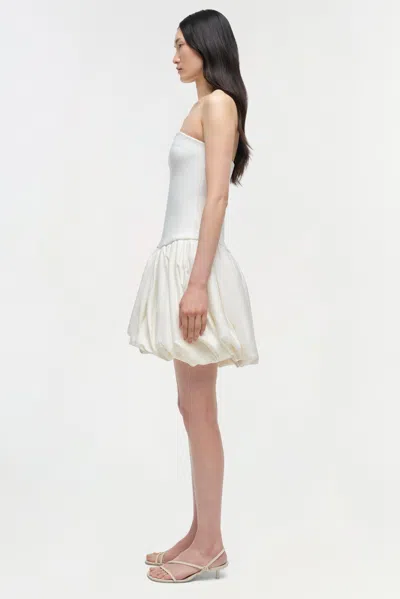 Simkhai Womens Sand Pollie Balloon Linen-blend Mini Dress