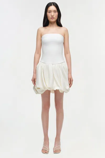Simkhai Womens Sand Pollie Balloon Linen-blend Mini Dress