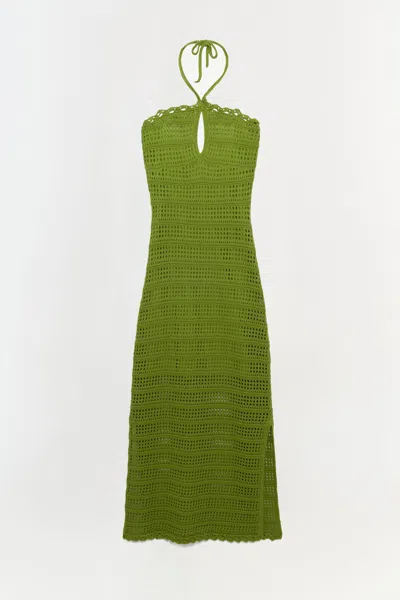 Simkhai Koah Halter-neck Crochet Midi Dress