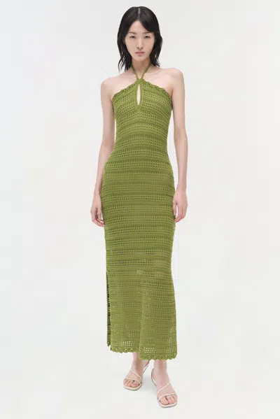 Simkhai Koah Halter-neck Crochet Midi Dress