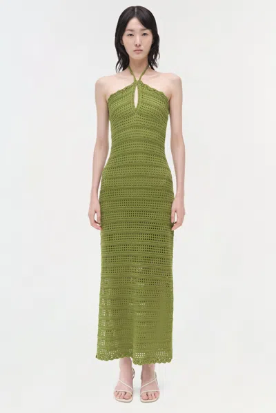 Simkhai Koah Halter-neck Crochet Midi Dress