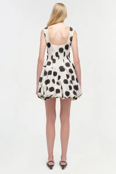 Simkhai Women's Juni Mini Dress In Black Polka Dot