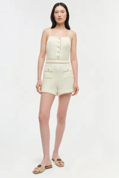 Simkhai Women's Ginny Romper In Ivory