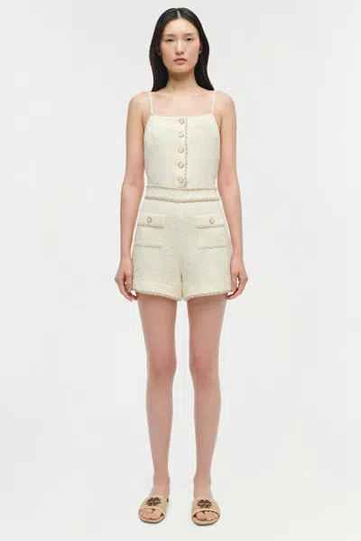 Simkhai Women's Ginny Romper In Ivory