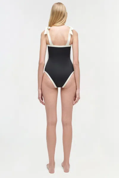 Simkhai Colour-blocked Tie-strap Swimsuit