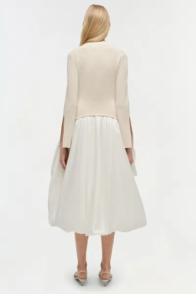 Simkhai Knit-top Balloon-skirt Midi Dress