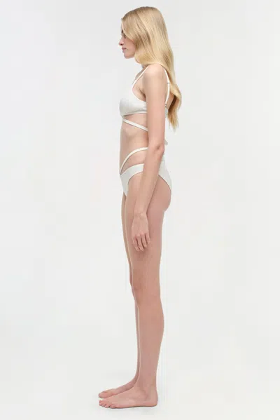 Simkhai Women's Signature Emmalynn Bikini Bottom In White