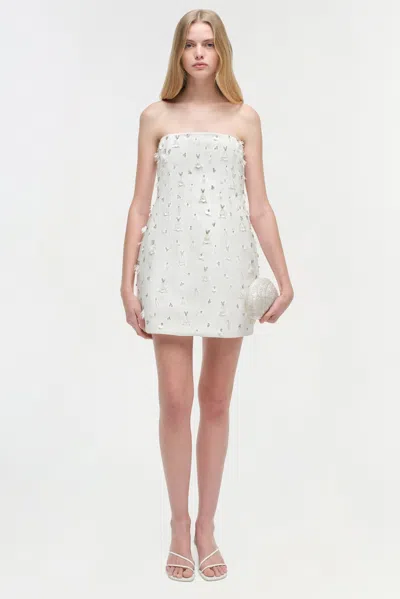 Simkhai Women's Yasmin Embellished Strapless Mini Dress In Ivory