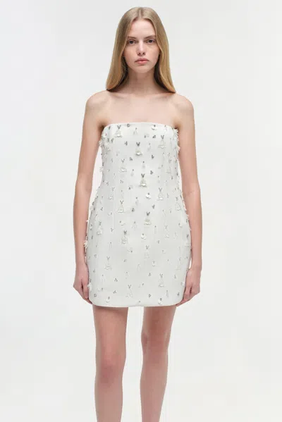 Simkhai Women's Yasmin Embellished Strapless Mini Dress In Ivory