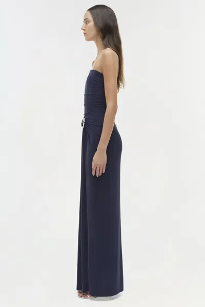 Simkhai Women's Emma Jersey Strapless Gown In Midnight