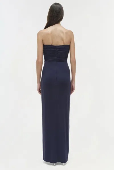 Simkhai Women's Emma Jersey Strapless Gown In Midnight