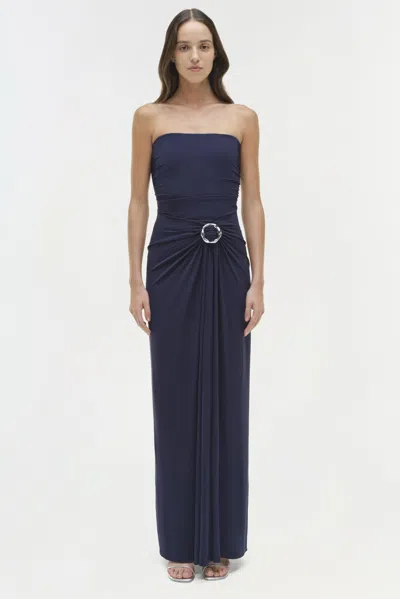 Simkhai Women's Emma Jersey Strapless Gown In Midnight