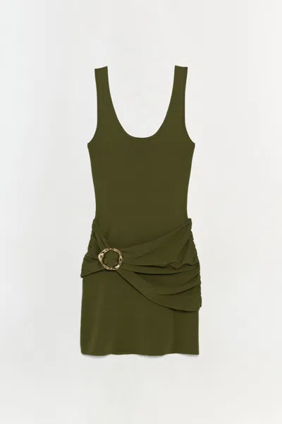 Simkhai Women's Alivia Knit Mini Dress In Olive