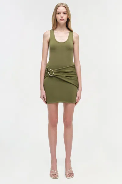 Simkhai Women's Alivia Knit Mini Dress In Olive