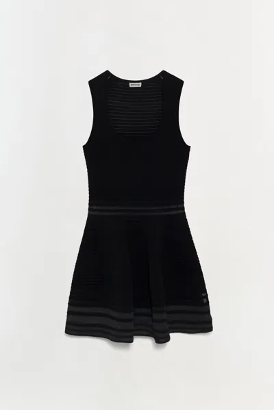 Simkhai Women's Lottie Knit Mini Dress In Black