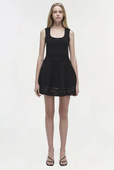Simkhai Women's Lottie Knit Mini Dress In Black