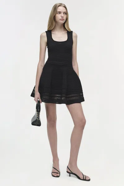 Simkhai Women's Lottie Knit Mini Dress In Black