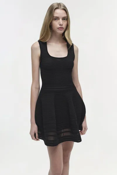 Simkhai Women's Lottie Knit Mini Dress In Black