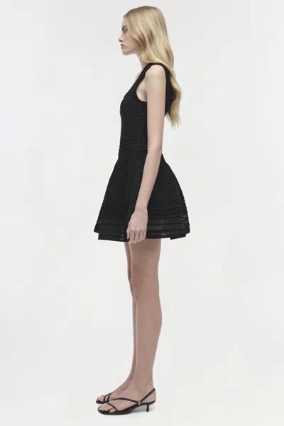 Simkhai Women's Lottie Knit Mini Dress In Black