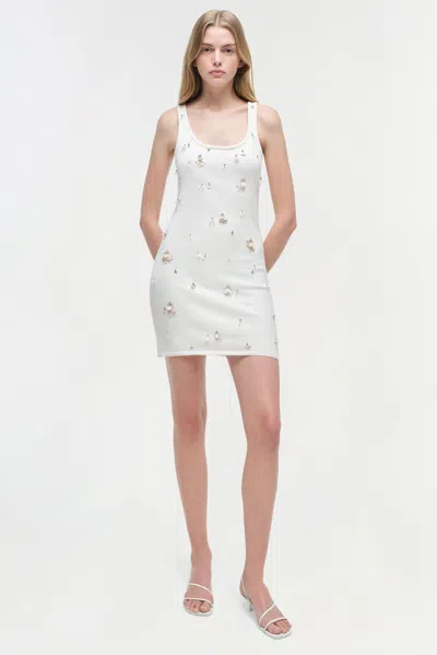 Simkhai Women's Rue Embellished Knit Mini Dress In Ivory