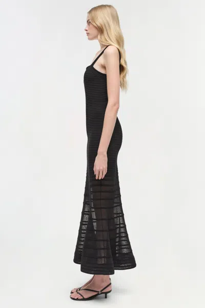Simkhai Women's Vallarie Knit Midi Dress In Black