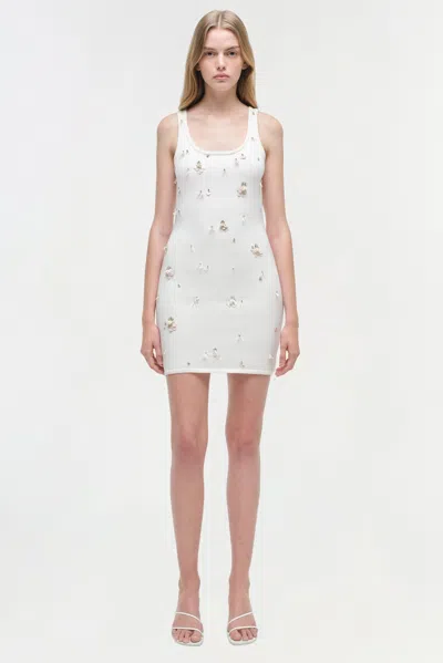 Simkhai Women's Rue Embellished Knit Mini Dress In Ivory