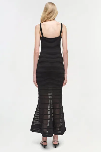 Simkhai Women's Vallarie Knit Midi Dress In Black