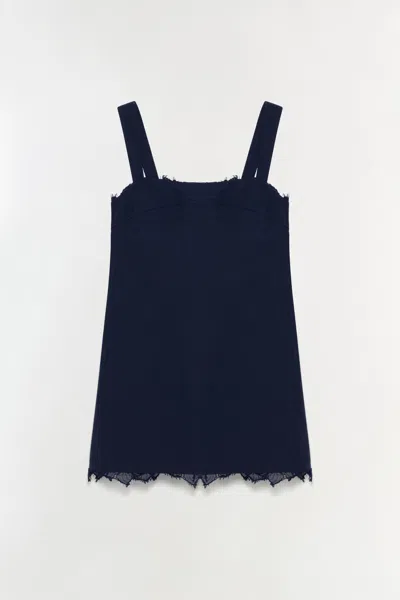 Simkhai Women's Sloan Cotton Lace Mini Dress In Midnight/multi